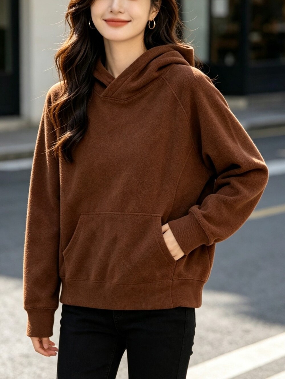 Kit and Ace Hooded Fleece Pullover Hoodie Women's Medium Soft Cozy